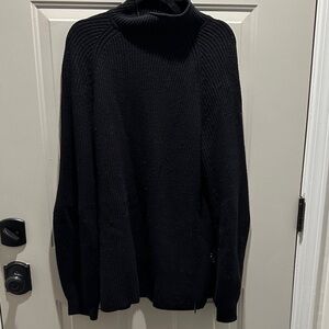 Sweaty Betty Black Turtleneck Tunic Sweater